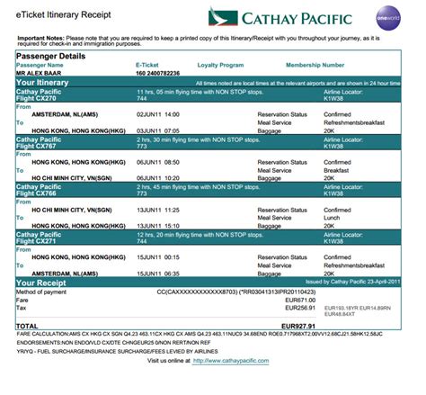 cathay pacific flight ticket booking