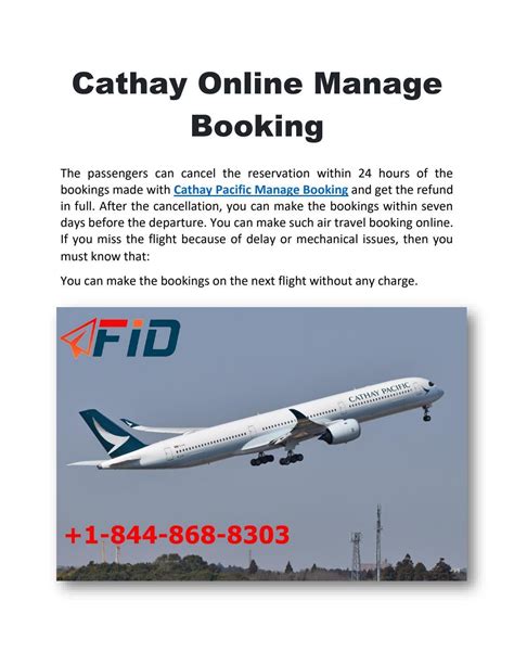 cathay pasific manage booking