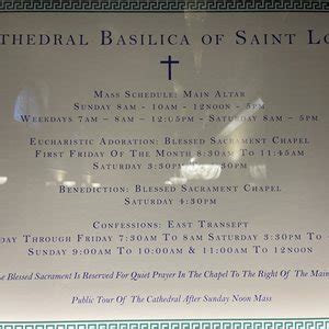 cathedral basilica st louis mass schedule