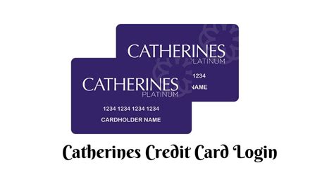 catherines credit card login help