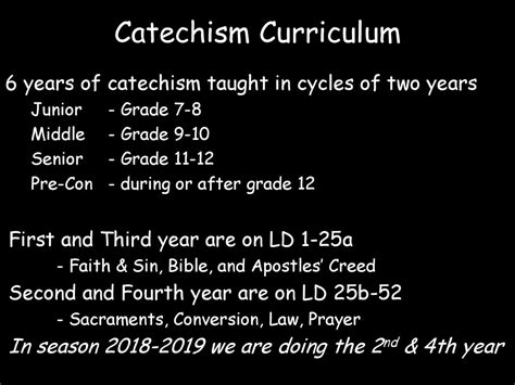 catholic catechism curriculum