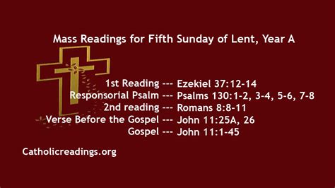 catholic daily readings for lent