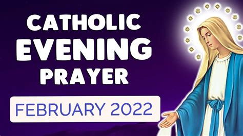 catholic evening prayers 2022