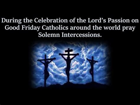 catholic good friday solemn intercessions