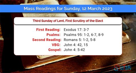 catholic mass readings for march 12 2023