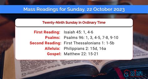 catholic readings october 22 2023