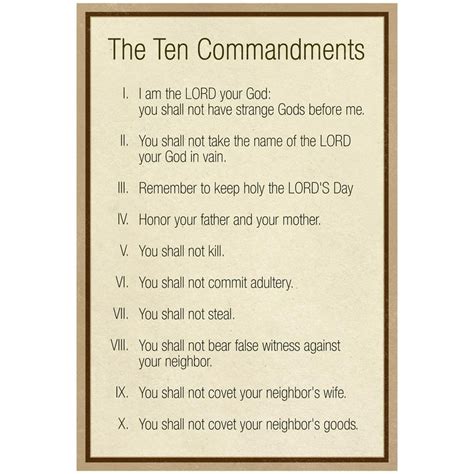 catholic the ten commandments