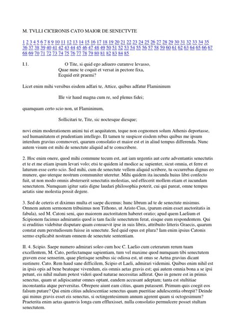 The Best Cato Maior De Senectute Pdf References