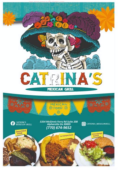 catrina mexican restaurant menu