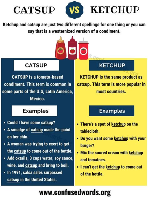 catsup and ketchup difference
