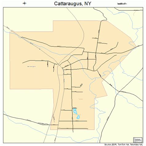 Cattaraugus New York Map