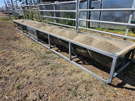 Cattle Feed Trough On Wheels