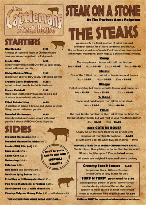 cattleman's menu morehead