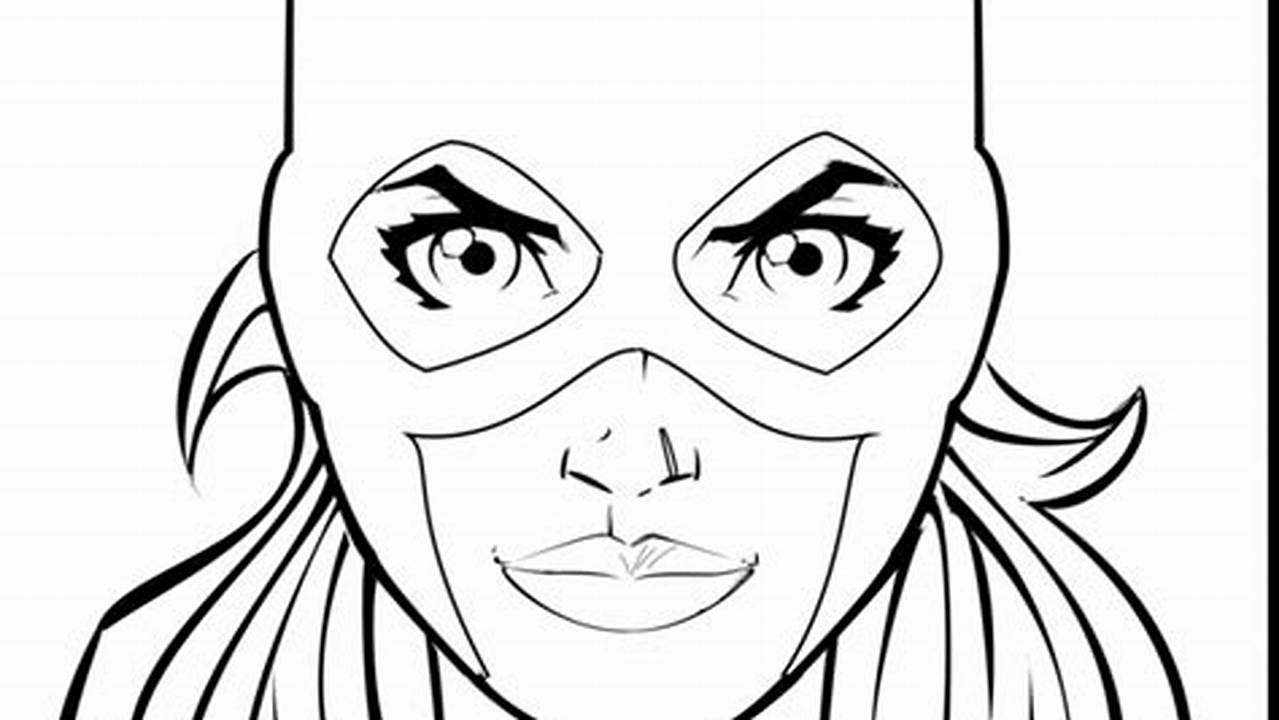 Unleash Your Inner Catwoman: Dive into the World of Mask Coloring Pages