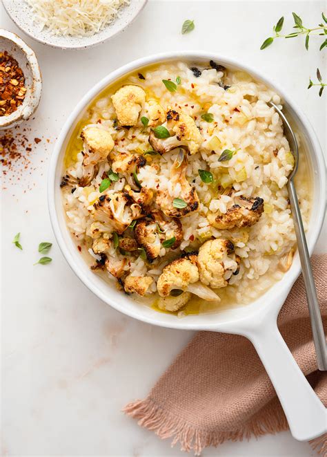 Cauliflower and mushroom risotto