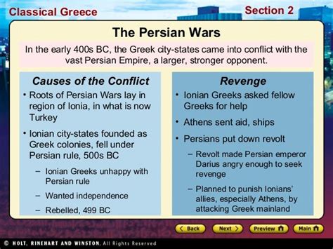 cause and effect of persian war