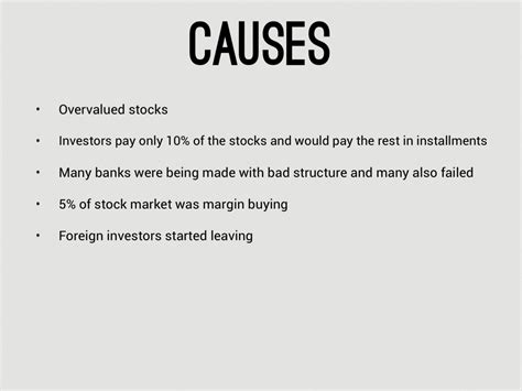 causes stock market crash 1929