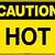caution hot sign printable