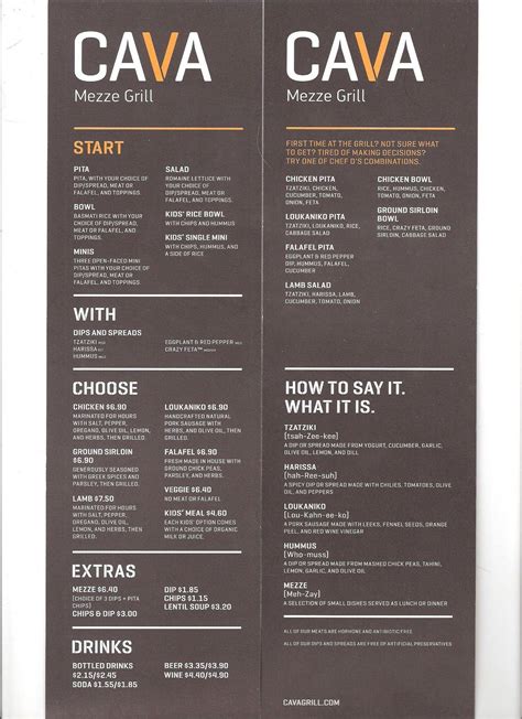 cava menu near me delivery