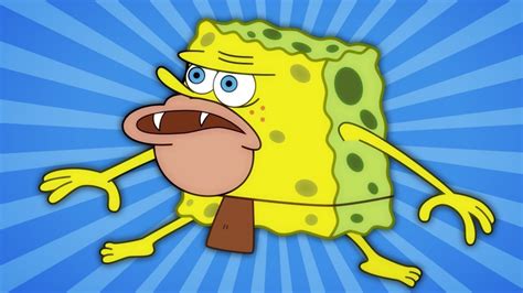 spongebob Spongebob Meme Caveman Shook