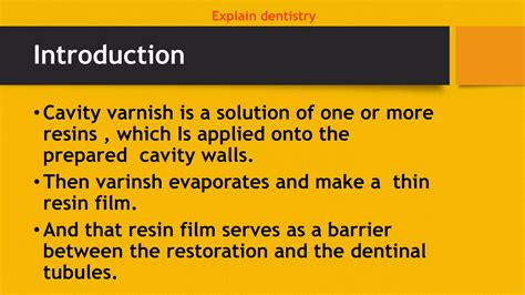 Cavity Varnish Example