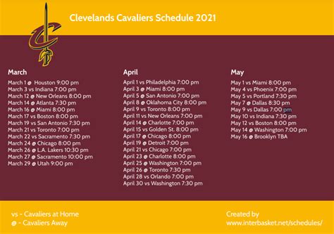 cavs game schedule 2020