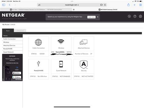 NETGEAR Nighthawk AX2700 CAX30 AX6 6Stream WiFi 6 Cable Modem Router