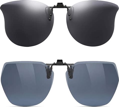 CAXMAN Polarized Clip on Sunglasses Over Prescription