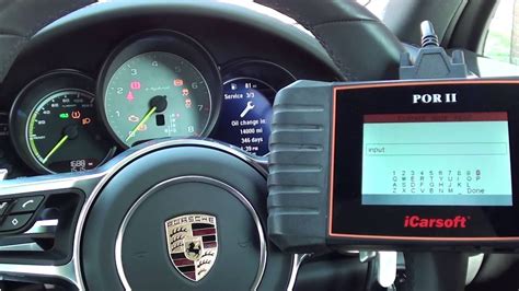 Cayenne 958 Service Reset