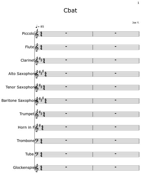 Cbat Tenor Sax Notes