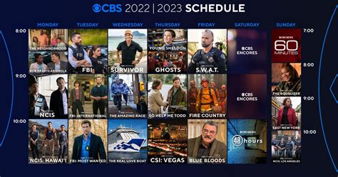 cbs channel schedule
