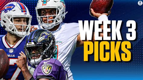 cbs sports football picks week 3