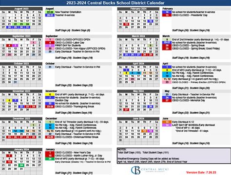 Cbsd 2023 To 2024 Calendar