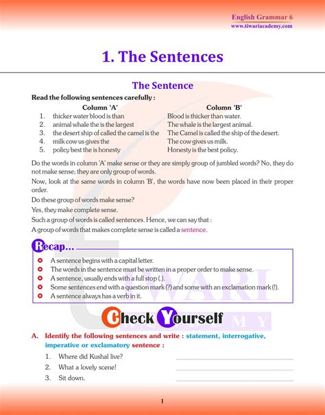 cbse class 6 english grammar book pdf