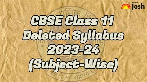 cbse deleted syllabus 2023