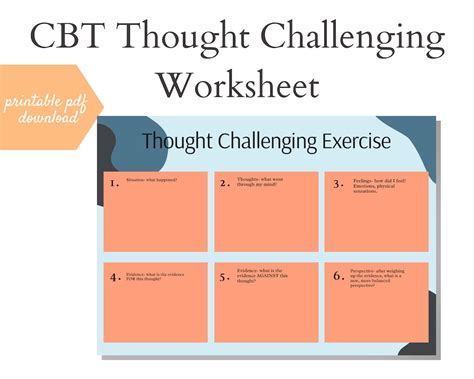 cbt homework examples