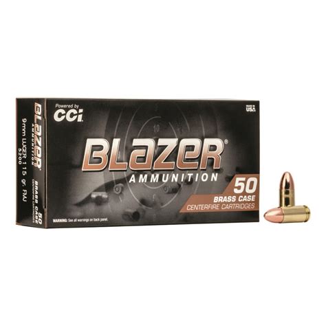 CCI Blazer Brass 9mm Ammo - Palmettostatearmory Com