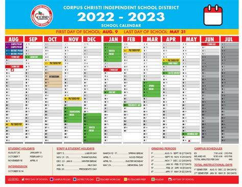 ccisd 2022 - 2023 calendar