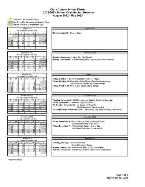 ccsd calendar 2022 2023 school year