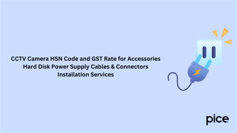 Cctv Camera Installation Hsn Code