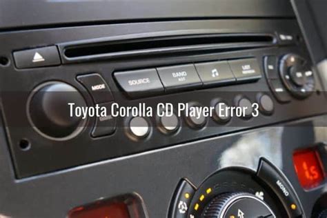 Cd Player Error 3