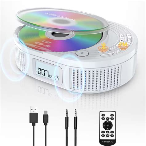 Lukasa Portable Bluetooth CD Player Builtin Speaker Stereo, Personal Walkman MP3