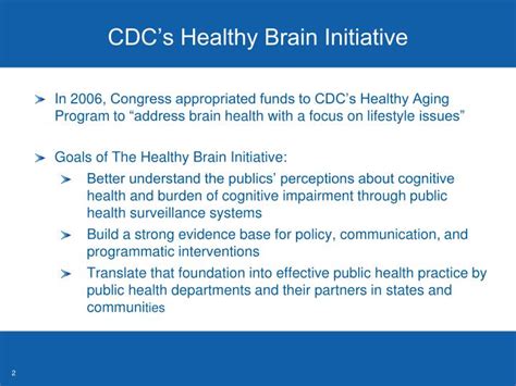cdc brain health initiative