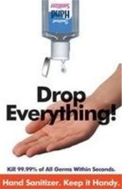 Cdc Sanitizer Poster