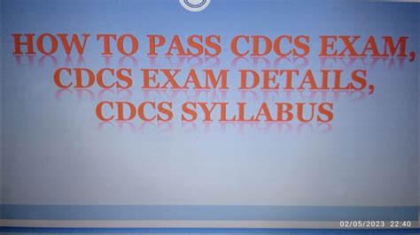 cdcs exam syllabus