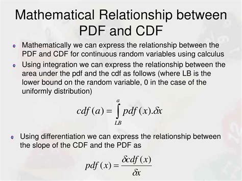 cdf pdf relation