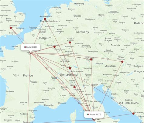 cdg to fco flight