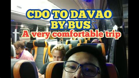 cdo to davao travel hours