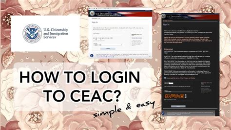 ceac log in