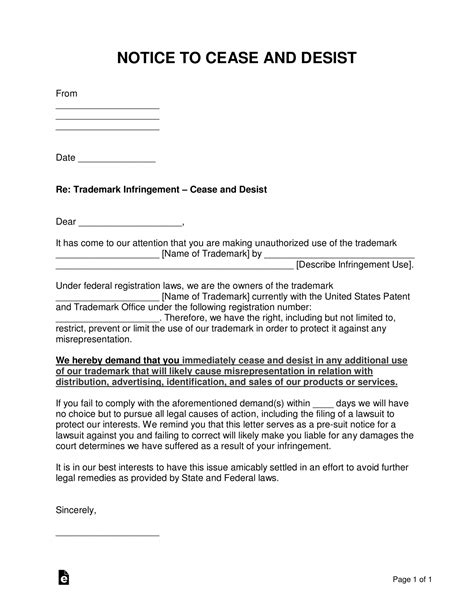 30+ Cease and Desist Letter Templates [FREE] Template Lab